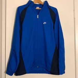 Nike Mens Polyester Jacket Blue Large